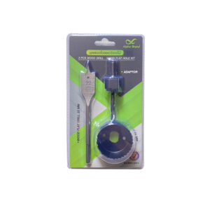 Alpha ชุดดอกโฮลซอว์เจาะไม้ ขนาด 22/54 มิลAlpha 3 Pcs Wood Drill-Wood Flat Hole Kit 22/54mm