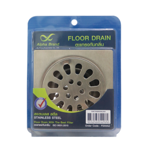 ตะแกรงกันกลิ่น สแตนเลส สตีล Alpha Brand