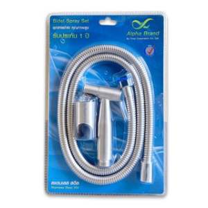 ชุดสายฉีดชำระ (สแตนเลส A2)​ ALPHA BRAND รุ่น BATHROOM005